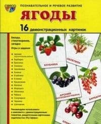 Дем. картинки СУПЕР ЯГОДЫ.16 демонстр.картинок с текстом(173х220мм) - купить в магазине Кассандра, фото, 9785994909898, 