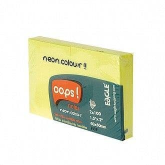 Блок самоклеящ. EAGLE 51х38 мм 2 штх100 л. оранж. неон - купить в магазине Кассандра, фото, 4602723130826, 