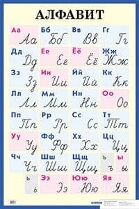 Алфавит. Печатные и рукописные буквы. Наглядное пособие для начальной школы. (Большой формат) - купить в магазине Кассандра, фото, 9785811206322, 