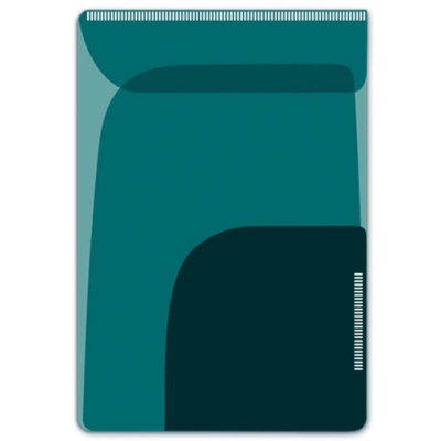 Папка-уголок для заметок БИРЮЗОВЫЙ + ЧЕРНЫЙ- купить в магазине Кассандра, фото, 4606008389596, 