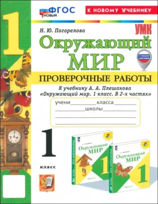 Окружающий мир 1кл.Плешаков.Проверочные работы.ФГОС НОВЫЙ (к новому учебнику)2025- купить в магазине Кассандра, фото, 9785377199243, 