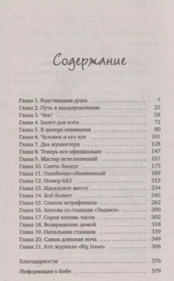 Уличный кот по имени Боб. Как человек и кот обрели надежду на улицах Лондона- купить в магазине Кассандра, фото, 9785386107420, 