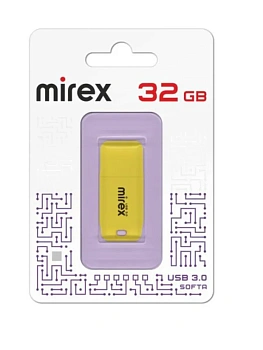 Флеш-диск 32GB " Mirex " Softa желтый, 10005030/090824/5069076 - купить в магазине Кассандра, фото, , 