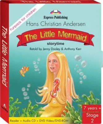 The Little Mermaid. FunPack. (Pupil's Book, Audio CD , DVD Video/DVD-ROM PAL). Комплект для учащихся- купить в магазине Кассандра, фото, 9781845586058, 