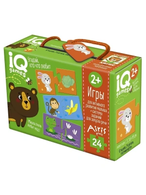 IQ игры для самых маленьких. Парочки.  Угадай, кто что любит 2+Запуск речи- купить в магазине Кассандра, фото, 4650388210681, 