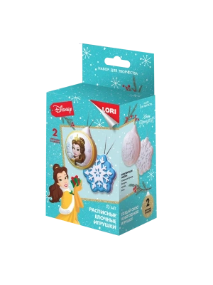 Набор для творчества Новогодний " Lori " Елочные игрушки - Disney, Белль, в наборе:- купить в магазине Кассандра, фото, 4690591063469, 