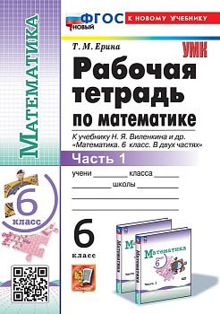 Математика 6 класс Виленкин. Рабочая тетрадь. (Просвещение) Часть 1. ФГОС НОВЫЙ (к новому учебнику) - купить в магазине Кассандра, фото, 9785377200666, 