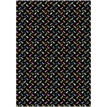 Упаковочная бумага глянц. 70*100см, MESHU "Полет в космос", 80г/м2 - купить в магазине Кассандра, фото, 4680211514662, 