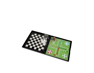 Шахматы 2 в 1 (шахматы, лудо), кор.23*19*2см- купить в магазине Кассандра, фото, 4650250504108, 