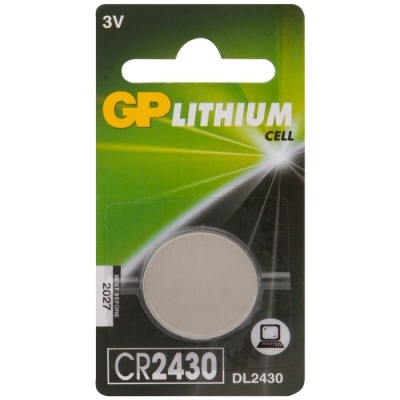 Батарейки GP Lithium CR2430 бл/1шт- купить в магазине Кассандра, фото, 4891199003738, 