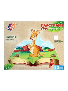 Пластилин 30цв "Луч" ZOO 450г картонная упаковка - купить в магазине Кассандра, фото, , 