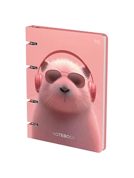 Тетрадь на кольцах А5, 120л., BG "Music style", картон, soft-touch ламинация, тиснение фольгой - купить в магазине Кассандра, фото, 4610390558621, 