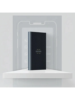 Телефонная книга А5, 80л., 7БЦ, OfficeSpace "Моноколор. Dark", выборочный УФ-лак, с высечкой - купить в магазине Кассандра, фото, , 