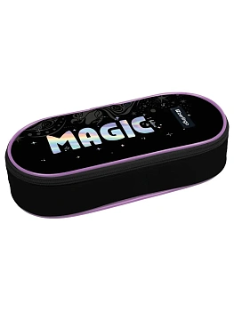 Пенал корпусный 1 отделение, 220*90*45 мм, Berlingo "Purple Magic", полиэстер - купить в магазине Кассандра, фото, , 