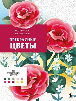 Прекрасные цветы. Раскраска по номерам - купить в магазине Кассандра, фото, 9785042072123, 