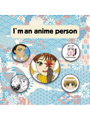 Набор значков. I'm an anime person (5 шт.)- купить в магазине Кассандра, фото, 9785041208417, 