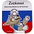 Магнит картон Забивака "Фристайл!" триколор FIFA 2018 - купить в магазине Кассандра, фото, 4602010592689, 