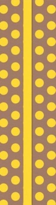 Закладка картон. д/книг ГОРОХ (ЖЕЛТЫЙ)- купить в магазине Кассандра, фото, 4606008351753, 