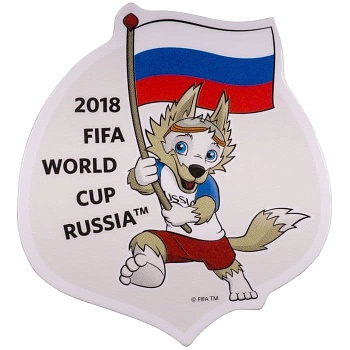 Магнит картон Забивака "Болеем за наших!" FIFA 2018 - купить в магазине Кассандра, фото, 4602010591835, 