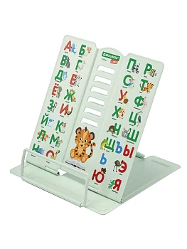 Подставка для книг и учебников BRAUBERG KIDS mini, "Animals" с алфавитом, металл, 238965 - купить в магазине Кассандра, фото, , 