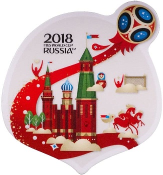 Магнит картон "Летящий мяч" FIFA 2018 - купить в магазине Кассандра, фото, 4602010591866, 