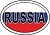 Наклейка "RUSSIA" - купить в магазине Кассандра, фото, 4602289936023, 