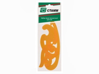 Набор лекал (25,17,12 см) NEON Cristal, 4цв, ЛК02 СТАММ- купить в магазине Кассандра, фото, 4620000630173, 