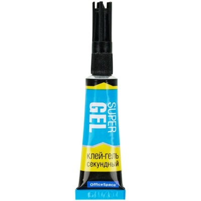Клей секундный OfficeSpace "Super Gel", гель, 3г, лента- купить в магазине Кассандра, фото, 4680211229993, 