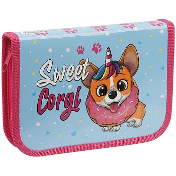 Пенал 1 отделение, 190*130 ArtSpace "Sweet corgi", ламинированный картон - купить в магазине Кассандра, фото, 4680211403331, 