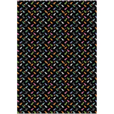 Упаковочная бумага глянц. 70*100см, MESHU "Полет в космос", 80г/м2- купить в магазине Кассандра, фото, 4680211514662, 