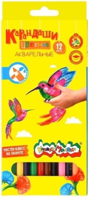 Карандаши акварельные 12цв."Каляка-Маляка" шестигранные 3+- купить в магазине Кассандра, фото, 4602723028949, 