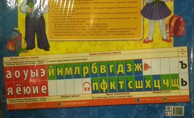 Лента букв. Наглядное пособие для начальной школы (128х38см)- купить в магазине Кассандра, фото, 9785994912508, 