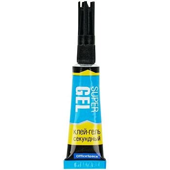 Клей секундный OfficeSpace "Super Gel", гель, 3г, лента - купить в магазине Кассандра, фото, 4680211229993, 