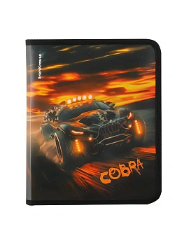 Папка на молнии " Erich Krause "  А5+ (190*245*30мм) Road Beast разноцветная, пластик 0, - купить в магазине Кассандра, фото, 4650184635183, 