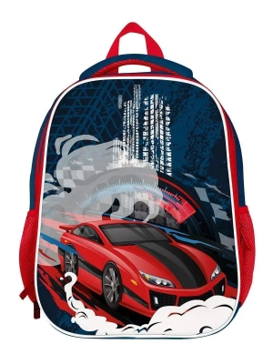 Рюкзак подрост. Schoolformat ERGONOMIC LIGHT 2 RED RIDE 19 синий 38х29х18 жестк. ка- купить в магазине Кассандра, фото, 4602723156246, 